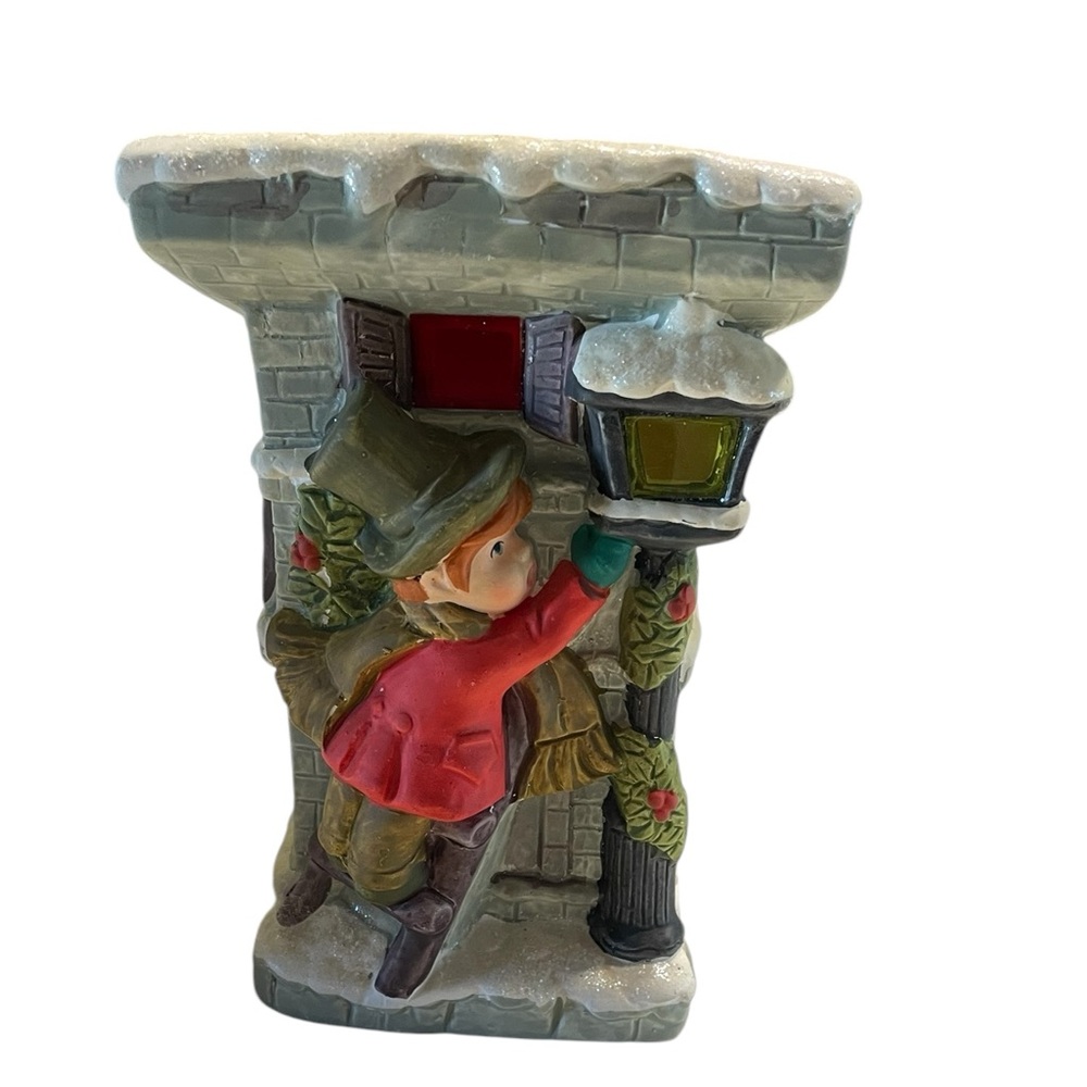 Vintage Little Boy Christmas Figurine for Village-‎ EB